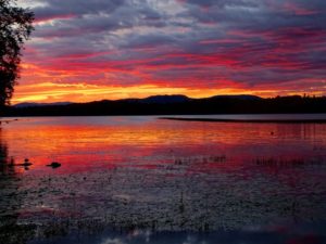 MDFM fiery sunset lake 352